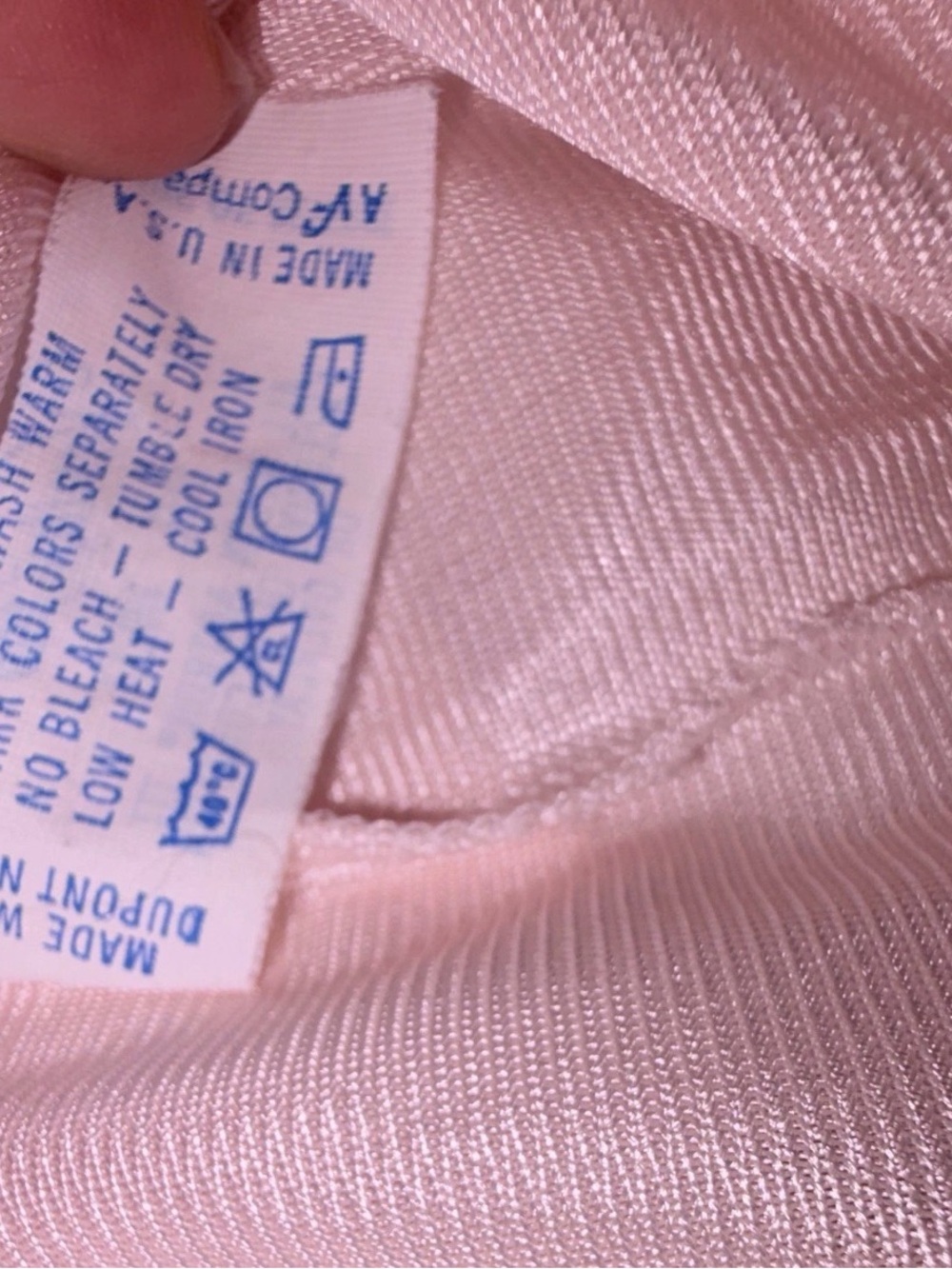 Vintage Pink Nylon Lace Button Front Nightgown | Cottagecore Coquette - Picture 8 of 10
